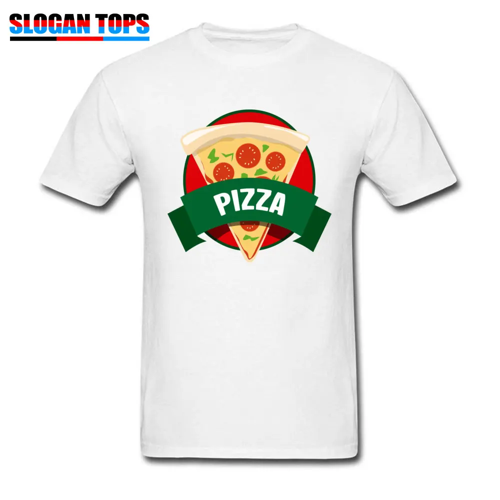 Normal pizza italian cuisine O Neck Top T-shirts April FOOL DAY Tops Shirt Short Sleeve for Men New Design All Cotton Tshirts pizza italian cuisine white