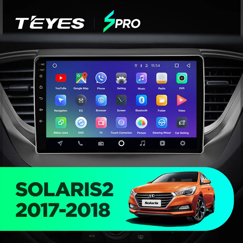 TEYES SPRO Штатное Головное устройство For Hyundai Solaris- GPS Android 8.1 aвтомагнитола магнитола автомагнитолы Андроид для Солярис 2 аксессуары штатная магнитола автомобильная мультимедиа