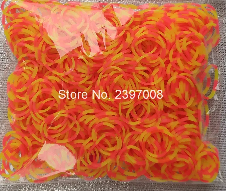 loom rubber bands bracelet rainbow rubber loom bands make woven bracelet DIY toys Christmas Gift for kids or hair