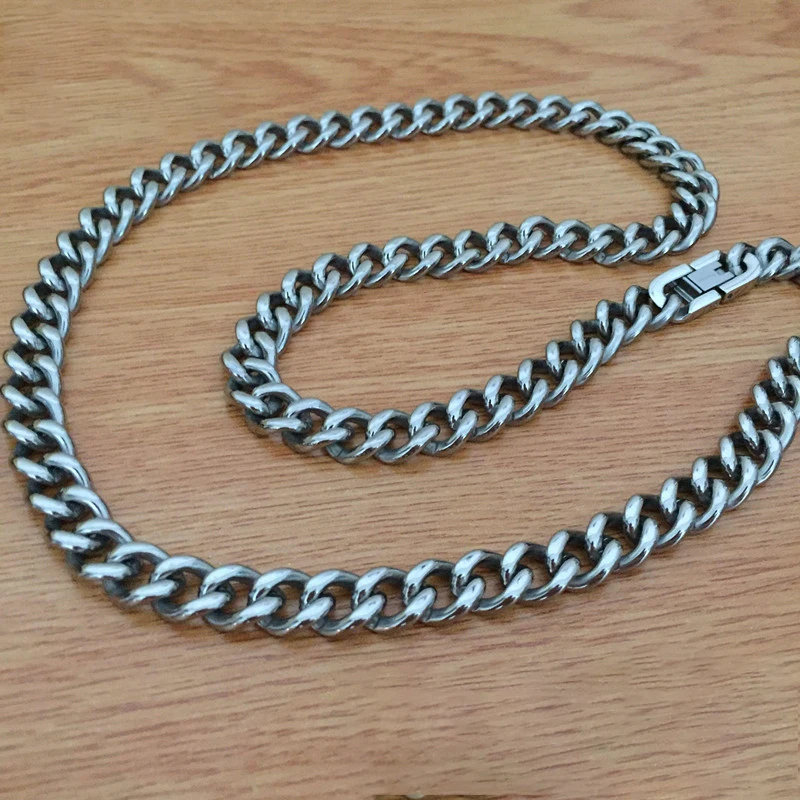 Pure titanium necklace Casual Jeans Chain Custom Fashion