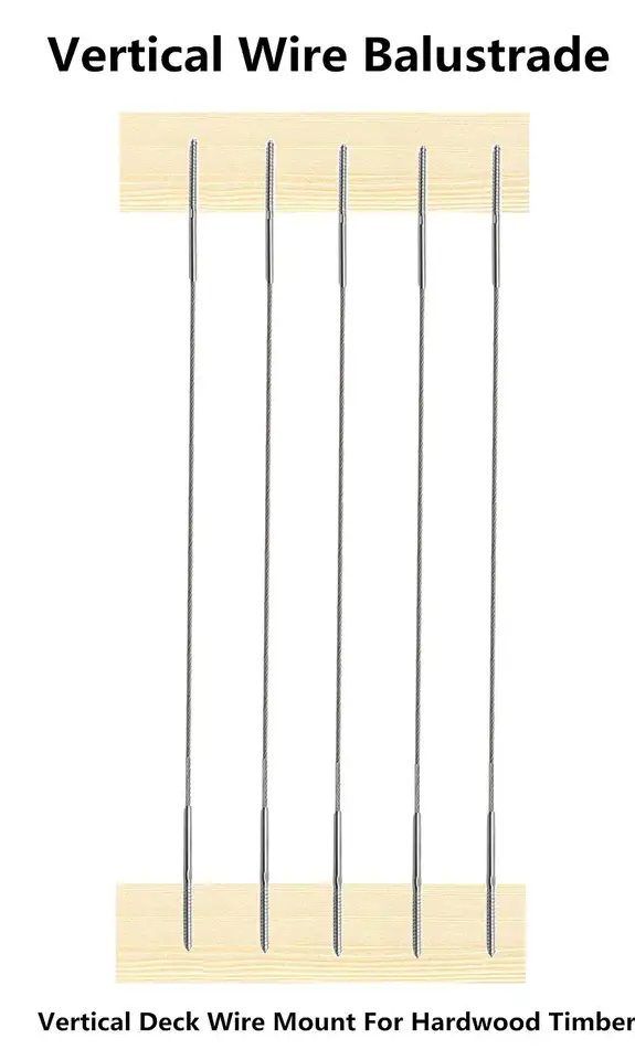 Terminale Di Raccordo Per Estremità Di Tensione Con Perno Filettato Per Ringhiera Per Cavo In Acciaio Inossidabile Da 1/8 - Foto 2