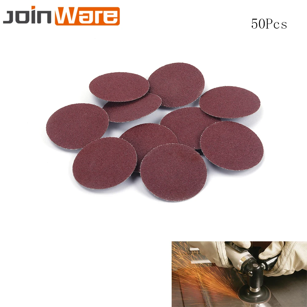 50Pcs 80 Grit 2 " Roll Lock Sanding Discs Type R Roloc Abrasive Fits
