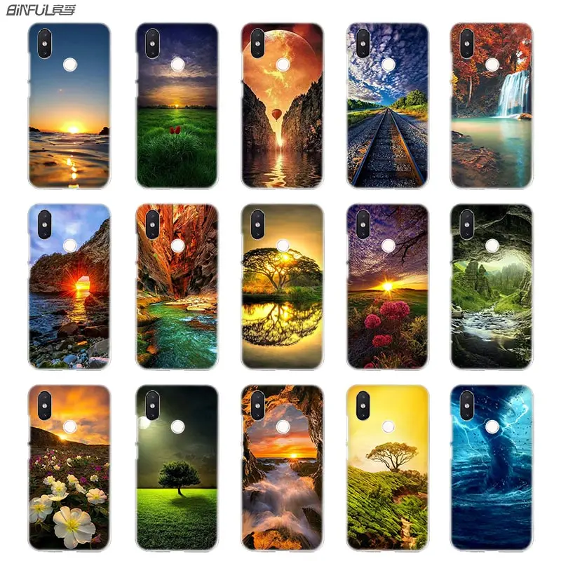 

BinFul phone case Transparent Hard cover for Xiaomi mi Redmi Note 7 5 4 3 4X 5A 6 Pro 64g S2 Plus Wonders of nature