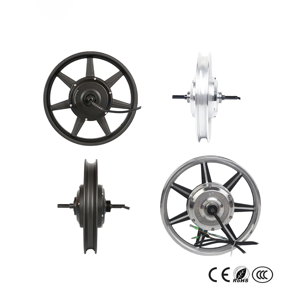 Discount 14 inch One Motor Wheel Kit Bicicleta Brushless Gear 36V48V250W Electric Bicycle Motor Drive Wheel Electric Bicycle 3