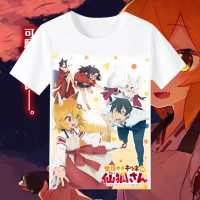 

New Sewayaki Kitsune no Senko-san T-shirt Anime The Helpful Fox Senko-san t shirt Unisex cosplay t-shirt men casual tshirt tee