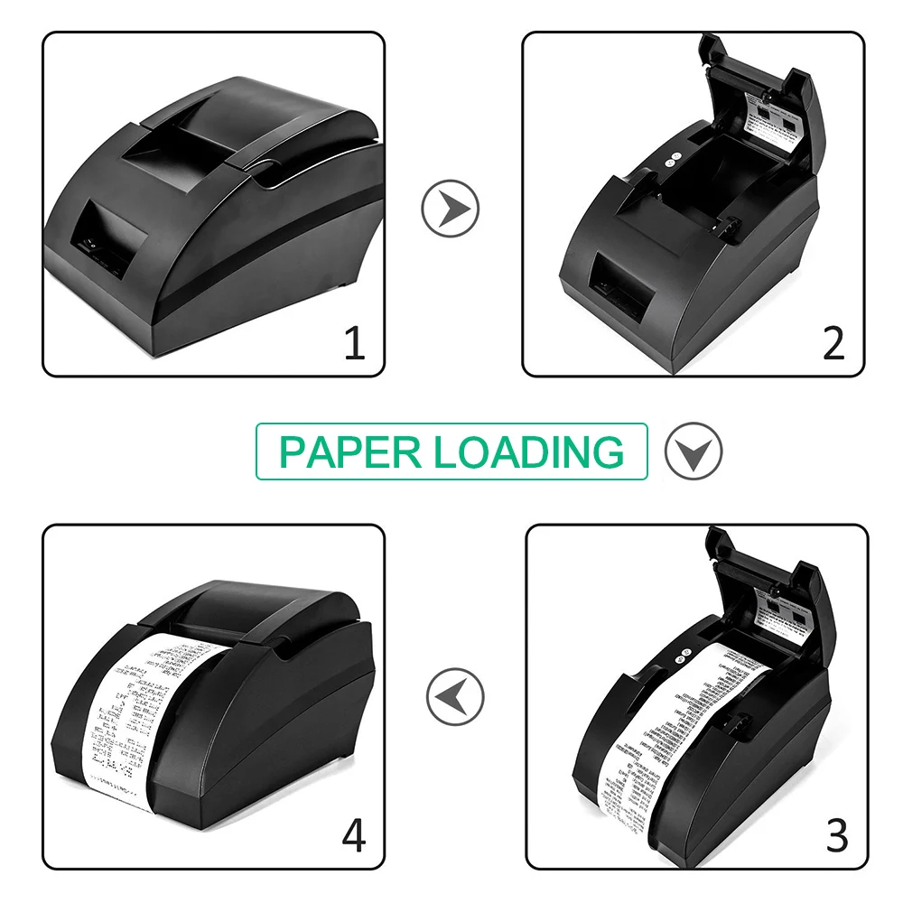 USB интерфейс POS 5890C мини 58 мм Термальный чековый принтер билетов термальный принтер купюр принтер точечный матричный