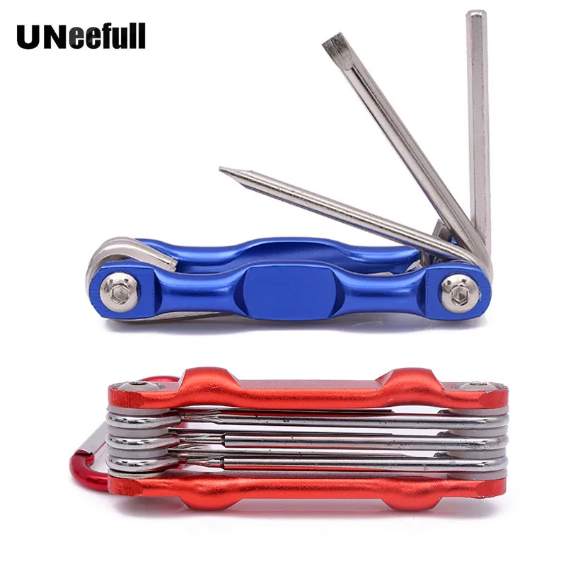 

UNeefull 2-6mm Folding Hex Key Wrenchs 6 in 1, Metal Metric Inner Hexagon Screwdriver For iphone Mobile Phone Repair Hand Tool