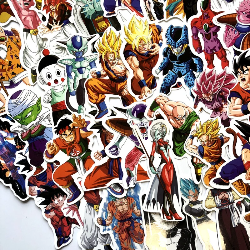 100pcs Seven Dragon Ball Cartoon Anime Luggage Stickers Waterproof Notebook Car Body Skateboard Laptop Stationery Anime Stickers 100pcs Seven Dragon Ball Cartoon Anime Luggage Stickers Waterproof Notebook Car Body Skateboard Laptop Stationery Anime Stickers