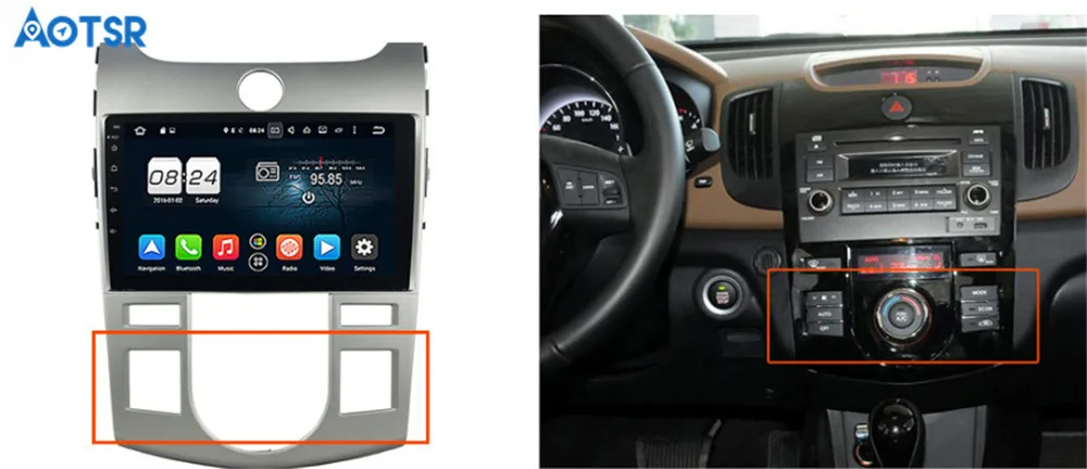 Cheap Android 9.0 8 core Car GPS Navigation for KIA CERATO FORTE 2008 2009 2010 2011 2012 Car Multimedia Radio Stereo radio headunit 0