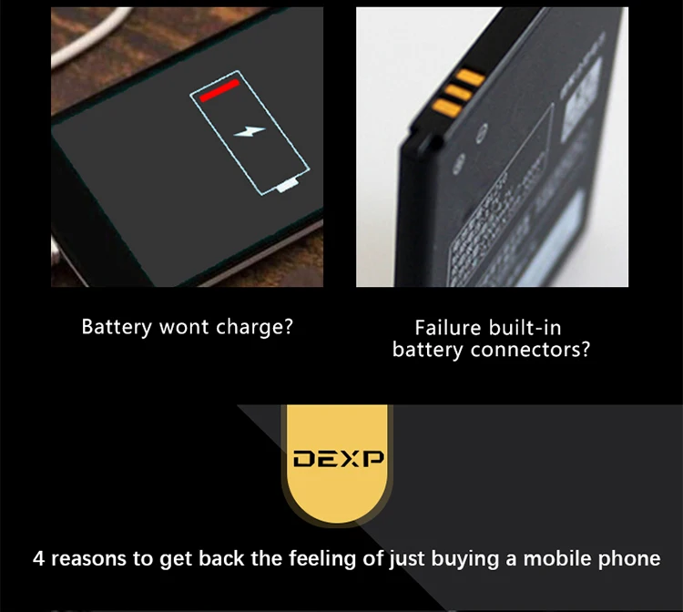 Original DEXP Ixion es950 es 950 2400mAh Cellphone Lastest production High quality Battery+Tracking Number