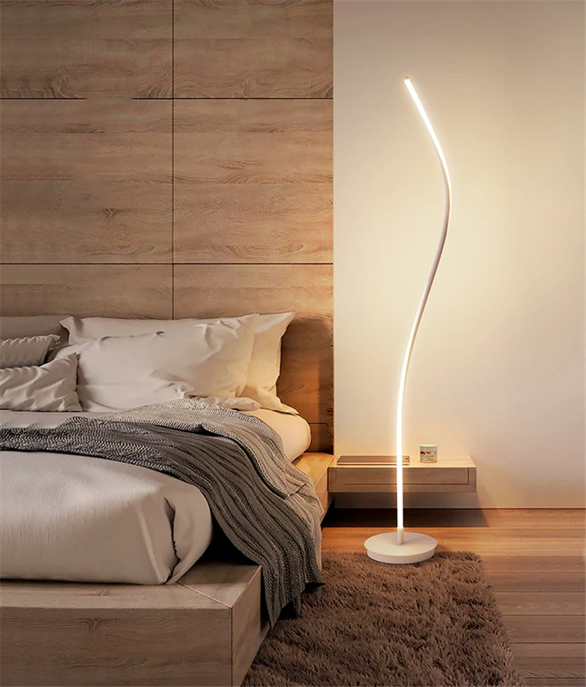 

Modern Minimalist Wrought Iron Adjustable Light Floor Lamp E27 220V Lighting Living Room Bedroom Kitchen Living Room Study Hotel