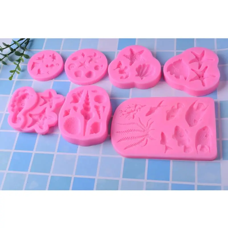 

Marine Fish Shell Conch Pendant DIY Silicone Mold Resin Jewelry Making Tools