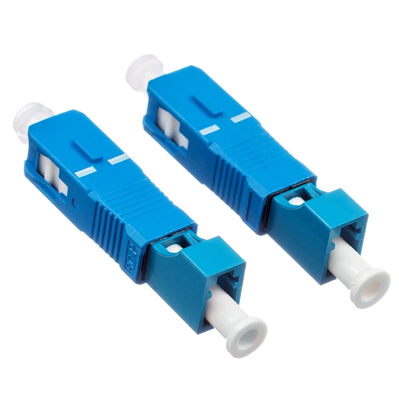 

2pcs Free Shipping SC Male to LC Female Fiber Optic Adapter SC-LC Hybrid Optical Adaptor