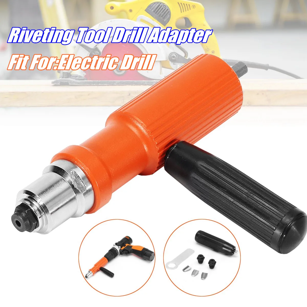 Koop Drillpro Klinkgereedschap Boor Adapter Verbeterde Elektrische Klinknagel Moer Gun Draadloze Klinkhamer Adapter voor Elektrische Boor