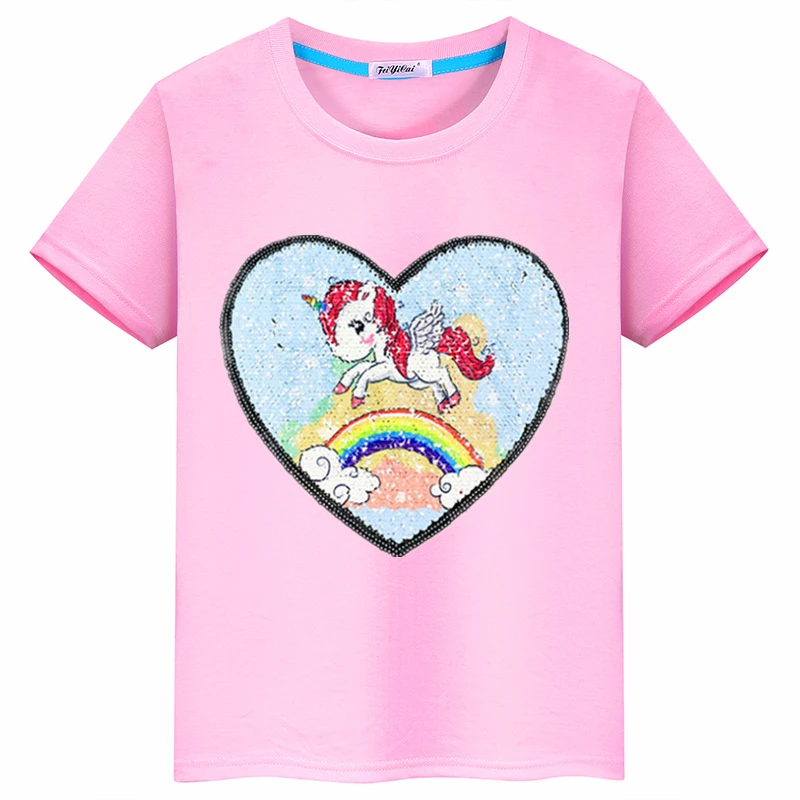 sequin flip t shirt