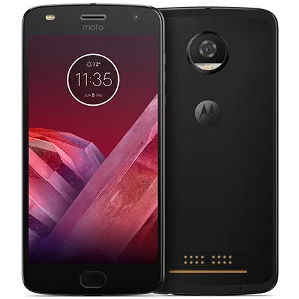 Смартфон Motorola MOTO Z2 Play 4G LTE, 4 Гб ОЗУ, 64 Гб ПЗУ, Восьмиядерный процессор 5,5 дюйма, камера 12 Мп+ 5 МП, Android 8, две sim-карты, мобильные телефоны