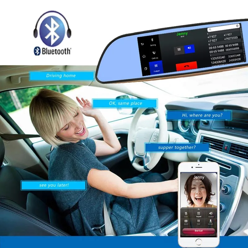 Digitalboy 3G Видеорегистраторы для автомобилей Android 5.0 Системы 7 &quotBluetooth GPS nagivation fm