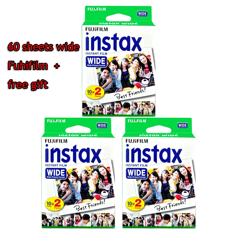 Prix pour Haute qulaity D'origine Fujifilm Instax Instantanée Large Film 60 Blanc Feuilles Pour 300 200 210 100 500AF livraison gratuite Prix pour Haute qulaity D'origine Fujifilm Instax Instantanée Large Film 60 Blanc Feuilles Pour 300 200 210 100 500AF livraison gratuite