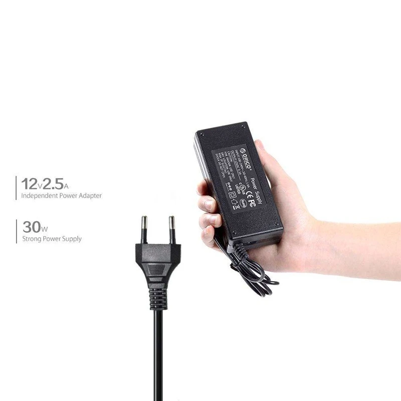 Maikou 10 портов USB2.0 концентратор сплиттер адаптер 12 В 2.5A 30 Вт блок питания для ноутбуков, ПК, компьютера, мобильных HDD, флэш-накопитель и многое другое - Цвет: USB 2.0 Black EU