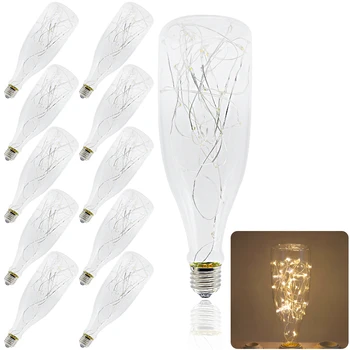 

10X Led bulb Bottle Drift bottle led lamp lampada Lighting warm white Light Bulbs e27 twinkle bulb fairy light night bulb decor