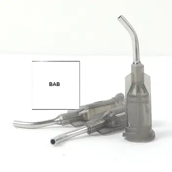 

50 Pcs 16gauge 45degree-prebent 1/2-inch stainless steel-shaft luer lock hub Blunt Needle Dispense Tip,Glue Dispensing Needle