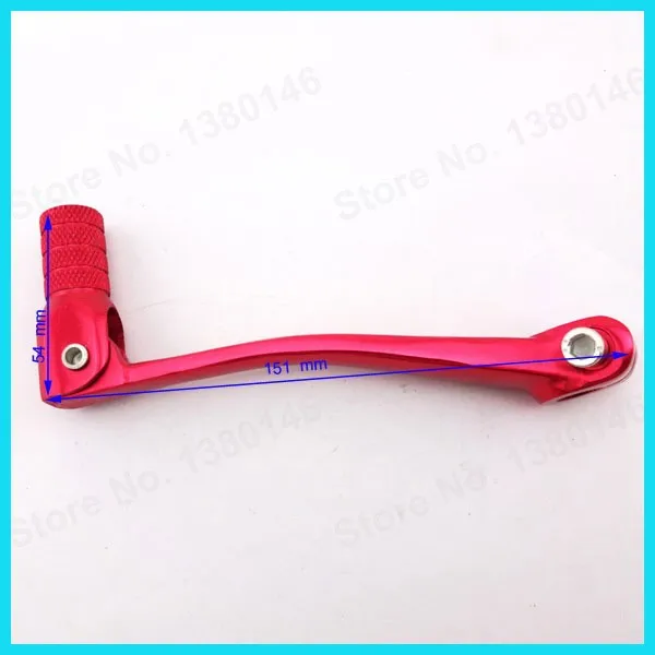 Красный складной Шестерни Цельнокройное переключения рычага+ газ Топливные баки для мотоциклов Кепки Крышка для 50 125 160 cc Пит Байк Stomp ycf SDG мотоцикл