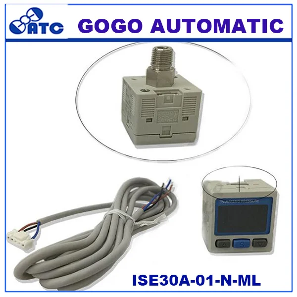 

SMC type 2-Color Display High-Precision Digital Pressure Switch ISE30A-01-N-ML Pressure sensor -0.1-1 Mpa