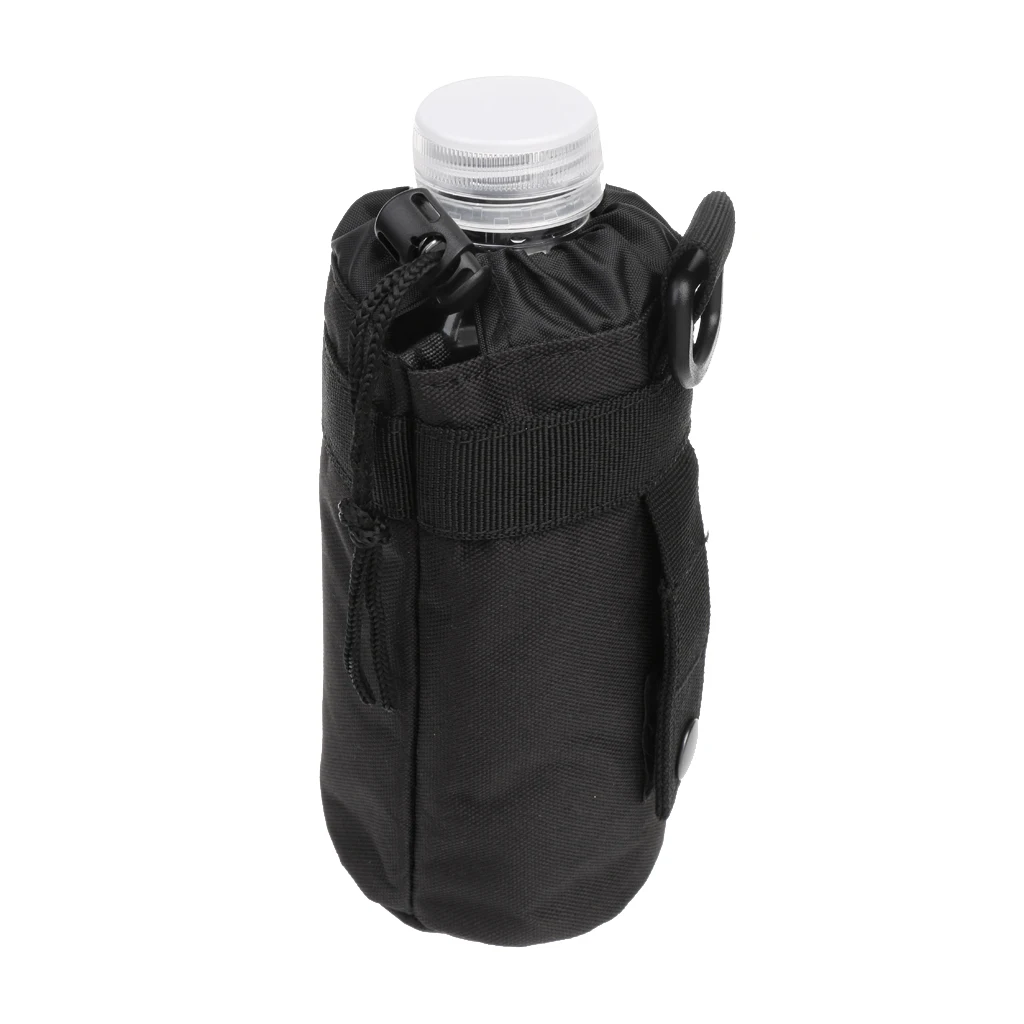 Tactical Military Molle Water Bottle Pouch Drawstring Open Top Travel Water Bottle Bag Hydration Carrier Water Bottle Pouch