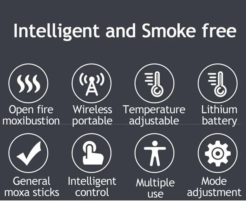 Интеллектуальный прибор для мокса-терапии, электронный, без дыма, для домашнего здоровья, теплый дворец, фумигация, прижигание, физиотерапия, инструмент