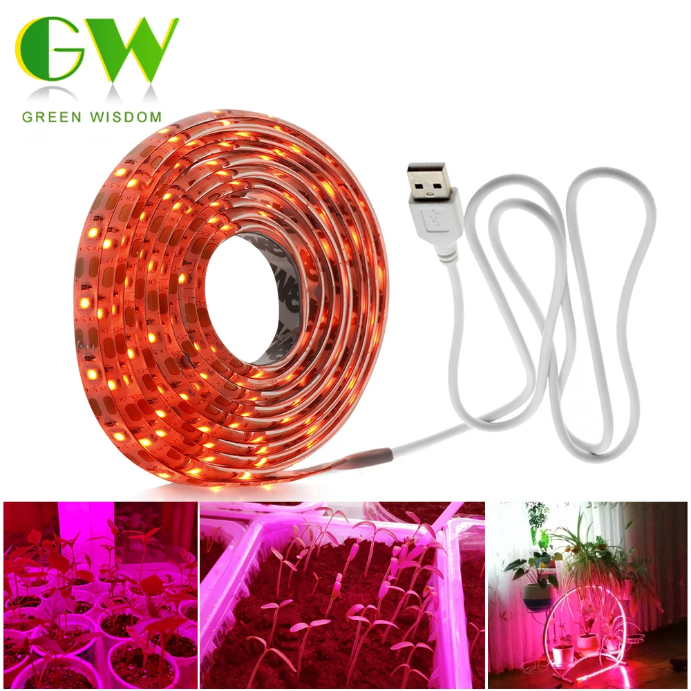 Plant Grow Lights Full Spectrum USB LED Strip For Plants Grow 2835 LED