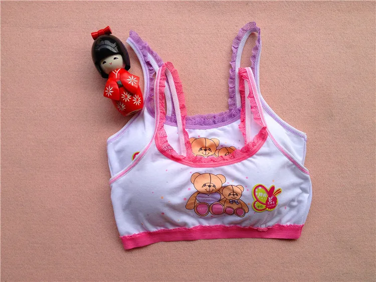 100 Cotton Young Girls Training Bra 813 Years Old Children Bras
