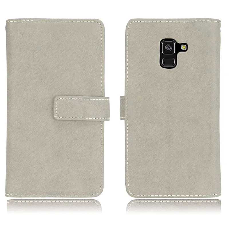 For Coque Samsung Galaxy J8 2018 Case Cover Luxury Matte Leather Wallet Stand Flip Phone Cases on For Samsung Galaxy J8 2018 J810F Case35