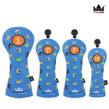 Гольф-Мастер Набор деревянных чехлов для вышивания птиц/фарватер/Гибридный привод FW UT головные уборы