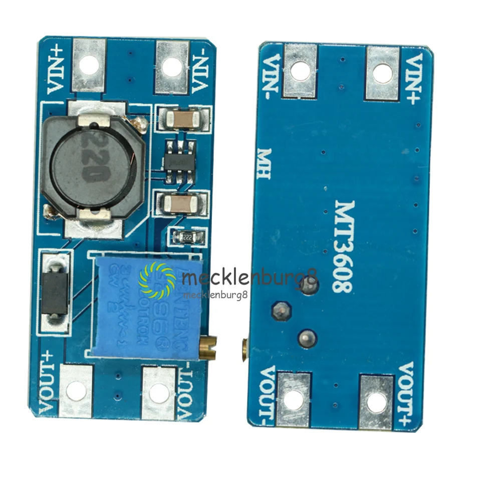 5 шт. MT3608 2A Max DC-DC Step Up усилитель конвертера Питание модуль Boost 2 V-24 V 5V 9V 12V 28V Для Arduino LM2577