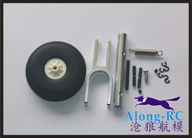 Best Price free shipping  2pcs  kneeling landing gear worm shock damping tripod 130mm suitable for RC MODEL  aircraft