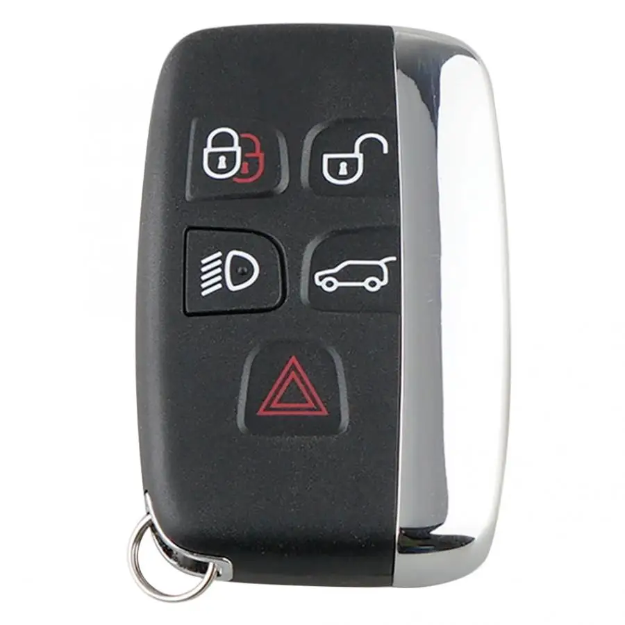 

5 Button Black Smart Car Remote Key Fob Case Cover Shell Fit for Jaguar for Land Rover Car Styling