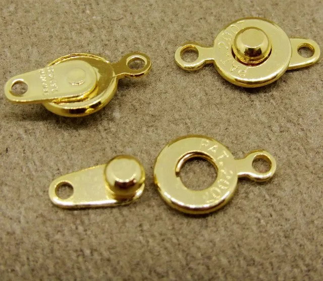 

IB1930 Gold filled clasp,necklace bracelet buckle, jewelry making findings,10 Sets Free shipping