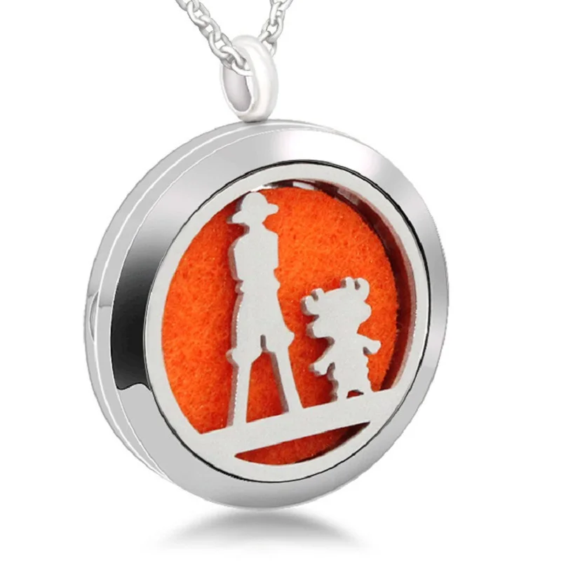 5PCS Charm Pirate Magnetic Perfume Lockets 30mm Aromatherapy Locket Pendant Essential Oil Diffuser Necklace Jewelry | Украшения и