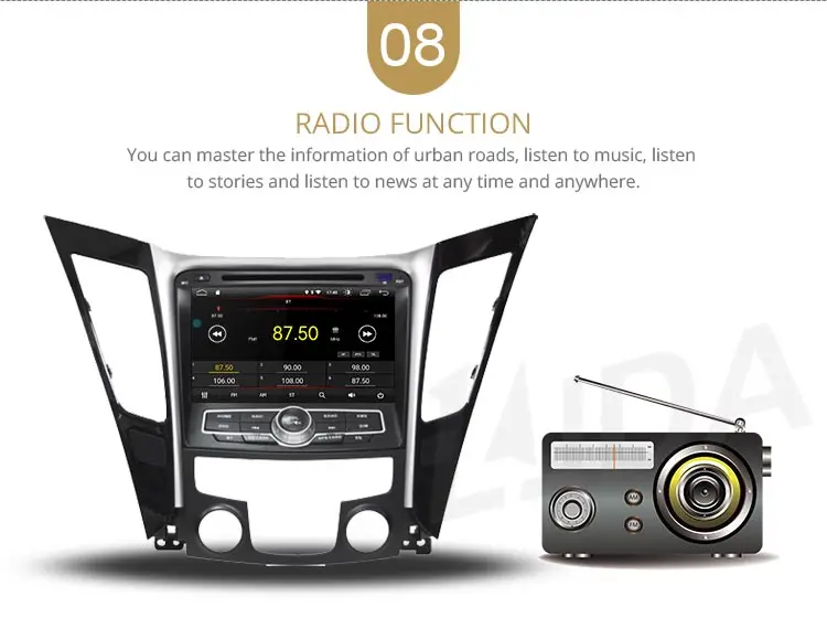 Sale LJDA Android 9.1 Car dvd player for HYUNDAI SONATA 2012 2013 2014 2Din Car Radio gps navigation stereo multimedia WIFI autoaudio 10