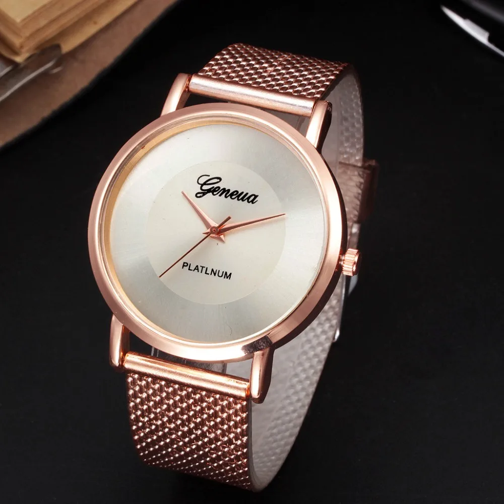 

Classic Women Watch Silicone Mesh Belt Wristwatch Quartz Casual Watches For Women Unique Personality Fashion relogio feminino F4