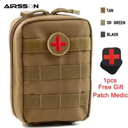Тактический Молл медицинский первой помощи сумка аварийная с крестом глава Военная утилита прочный выживания Охота поясная сумка