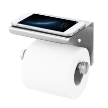 Настенный держатель для салфеток бумажный держатель для полотенец с полкой 304 из нержавеющей стали круглые бумажные полотенца в рулоне держатель для бумаги