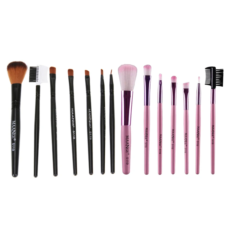 7pcs kits Professional Nylon Makeup Brushes Set Cosmetics Foundation Brush Tools For Face Powder font b