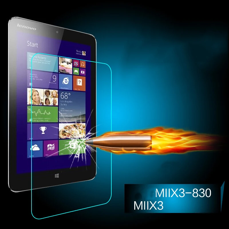 Твердое закаленное стекло 9H для lenovo Miix 3 Miix3 1030 830 Mixx3-830 10,1 8 8,0 дюймов планшет ЖК-экран супер прозрачная защита - Цвет: Lenovo Miix3 830