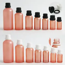 Пустой Краски розовый эфирное масло бутылка Контейнеры для упаковки с белый черный подделать Кепки 1/3 унц. 1 унц. 50 мл 100 мл 12 шт
