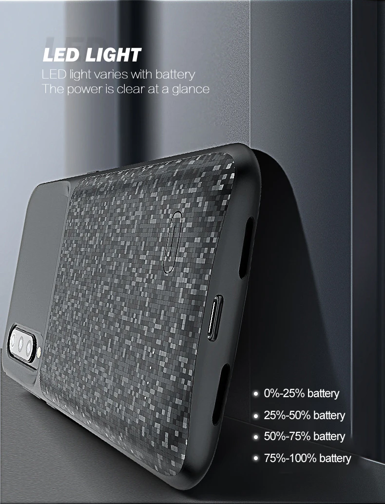 4700mAh аккумулятор чехол для Xiaomi 9 8 6 внешний смарт-Аккумулятор Чехол для Xiaomi 9se 8lite 6x зарядное устройство чехол