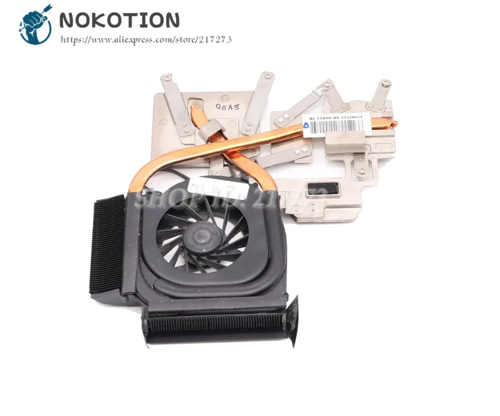 Радиатор NOKOTION для HP Pavilion DV6-1000 DV6 радиатор охлаждения с вентилятором 532614-001 535438-001