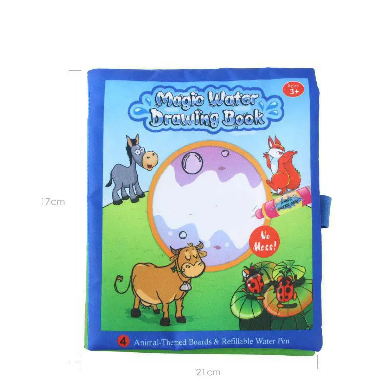 Baby Soft Cloth Magic Water Drawing Book Pen Doodle Mat Animal Coloring Book Early Educational Painting Board Baby Soft Cloth Magic Water Drawing Book Pen Doodle Mat Animal Coloring Book Early Educational Painting Board