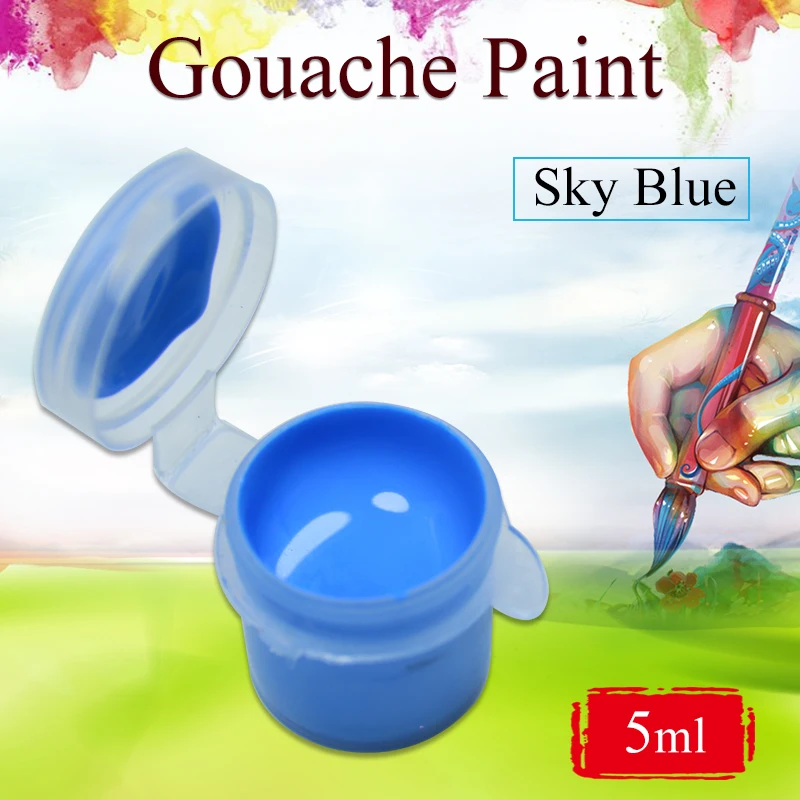 

5ml Sky Blue watercolor paints gouache paint colorful paints