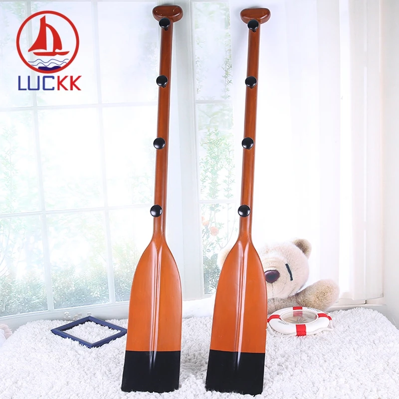 

LUCKK 120CM Creative Wooden Ship Paddle Model 2 Piece Set Wall Hanging Vintage Home Decoration Wood For Crafts Toys Bar Kid Gift
